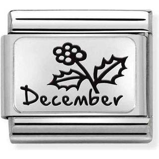 Nomination December Birth Flower Charm - Silver