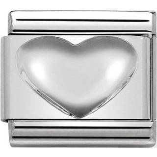 Nomination Classic - Composable Classic - Konvexes Herz - 330106/01 - silber