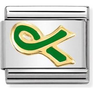 Nomination Green Ribbon Charm - Stainless Steel