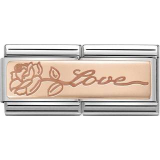 Nomination Charm - Liebe mit Rose - 430710/14 - roségold