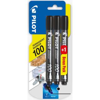 Pilot marker 100 3-pak - sort