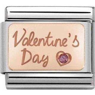 Nomination Rose Gold Valentine's Day Charm - Stainless Steel - Silver