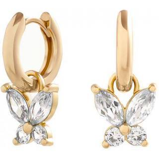 Olivia Burton Rose Gold Marquise Butterfly Huggie Earrings - Rose Gold