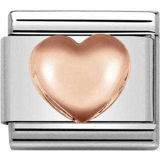 Nomination Rose Gold Raised Heart Charm
