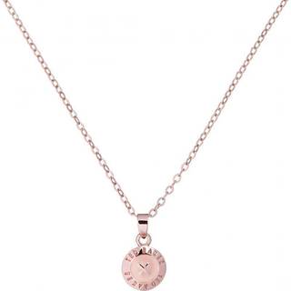 Ted Baker Pink Mini Button Necklace - Adjustable - Rose Gold