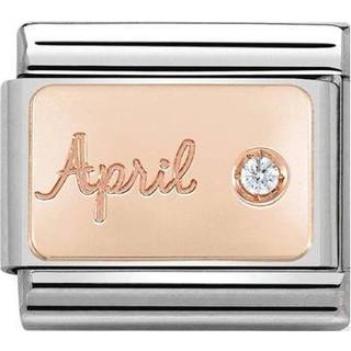 Nomination Rose Gold April Diamond Charm