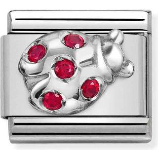 Nomination Silver + Red Ladybug Charm