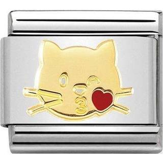 Nomination Kissing Cat Charm - Gold