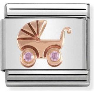 Nomination Rose Gold Pink Baby Pram Charm