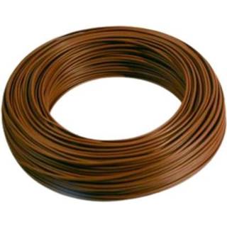 Isoleret kobbertråd H07V-U - 1x1.5mm2 - Brun - 100m