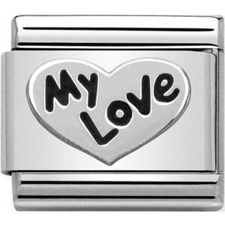 Nomination Classic - Composable Classic oxidiert - Herz My Love - 330101/09 - silber
