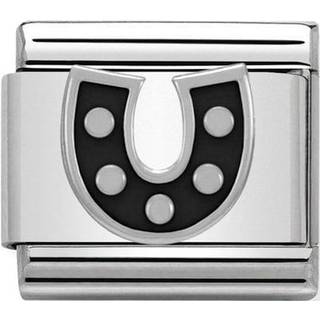 Nomination Classic - Composable Classic - Hufeisen schwarz - 330202/08 - silber