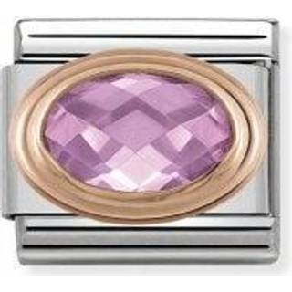 Nomination Rose Gold Faceted Pink Charm - Stainless Steel