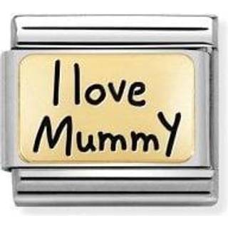 Nomination Gold I Love Mummy Charm - Stainless Steel