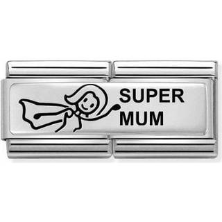 Nomination Silvershine Super Mum Double Charm - Stainless Steel