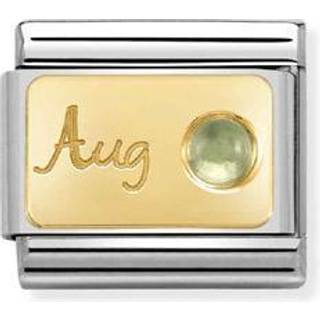 Nomination August Peridot Birthstone Charm - Silver