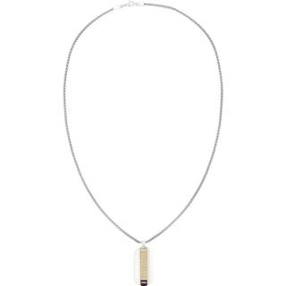Dogtag Tommy Hilfiger Matslebet Stål Med Guldtoning