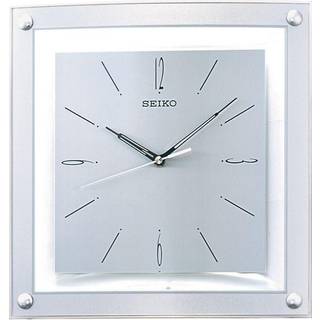 Seiko QXA330S Silver Tone Glass Wall Clock - C5919