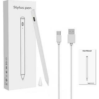 Genopladelig stylus pen med tynd spids 1,45 mm Hvid
