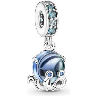 Blæksprutte Sterling Sølv Charm fra Pandora med Emalje
