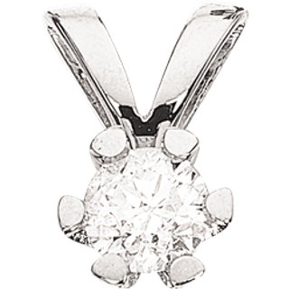 Vida vedhæng 14 kt. hvidguld med brillant 0,15 ct.