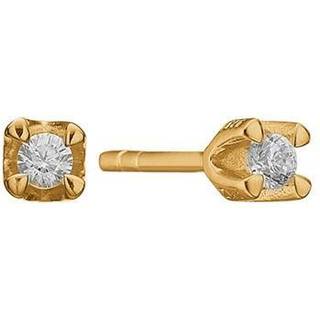 Aagaard - Diamant øreringe i 8 kt guld med Lab diamant i alt 0,20 ct