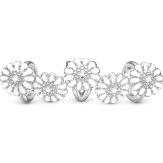 Christina Jewelry - Forgyldt charm White Marguerite Quintet**