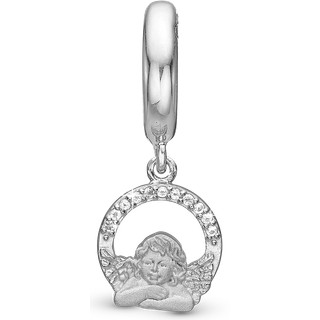Christina Collect - DREAMING ANGEL charm i sølv til læderarmbånd**