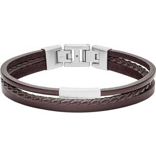Fossil JF03323040 Armbånd Læder JF03323040 - Herre - Stainless Steel