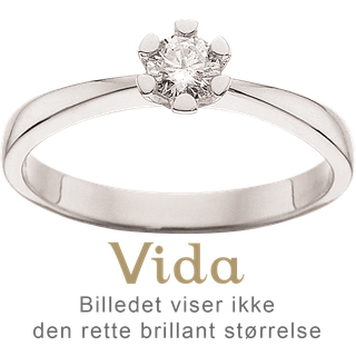 Vida Ring 0,25 ct. i 14 Karat Hvidguld fra Scrouples