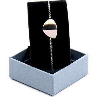 Skagen Agnethe cirkel ørestikker i rosafarvet stål med perle