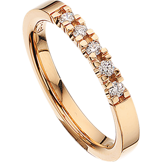 Scrouples Ilove Ring i Forgyldt Sølv med Brillanter 0,09 Carat W/1P