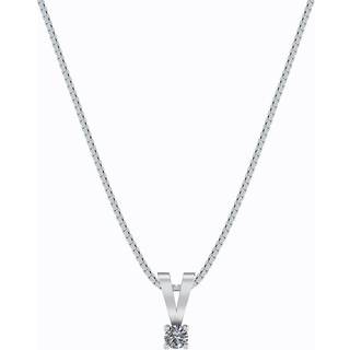 14 Karat Hvidguld Vedhæng fra Henrik Ørsnes Design med Diamant 0,10 Carat W/SI