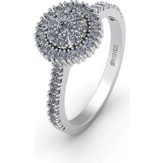 14 Karat Hvidguld Ring fra Smykkekæden med Brillanter 0,41 Carat W/SI