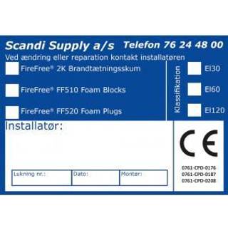 Ce-Etiket Plug-2K-Easyfix-Trækrør 10S Scandi Supply