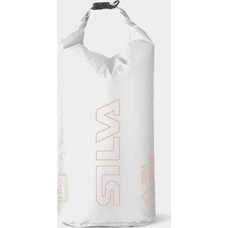 Drybag / vandtæt pakkepose Silva Terra, 70D, 12 liter, hvid/orange