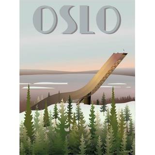 Oslo Holmenkollbakken - Plakat 30x40 cm fra ViSSEVASSE