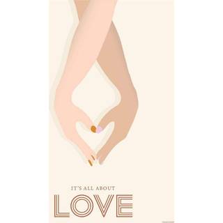 Tilbud: Spar 60% - It's All About Love - Plakat 30x40 cm fra ViSSEVASSE