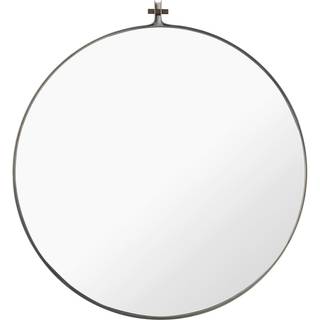 Kristina Dam Studio Dowel Round Spejl Stort Stål/Valnød