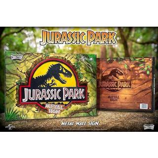 Doctor Collector Jurassic Park Logo Metal Sign