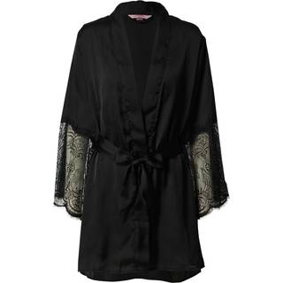 Hunkemöller Kimono Satin sort - XXS/XXS