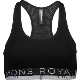 Mons Royale Women's Sierra Sports Bra Sports-bh Damer størrelse S farve sort