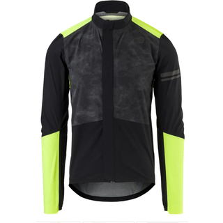 AGU Prime Regnjakke Hivis Reflection Sort - Størrelse Medium