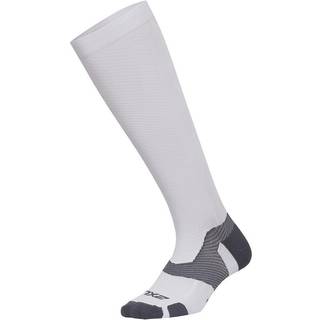 2XU VECTR Light Cushion Full Length Socks White/Grey, XL
