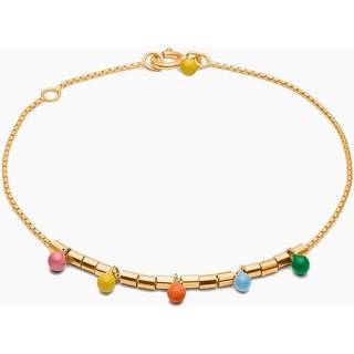Rainbow Bracelet - Gold - ENAMEL - Guld One Size