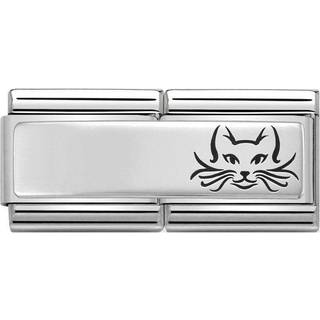 Nomination Silver shine Double Cat Charm