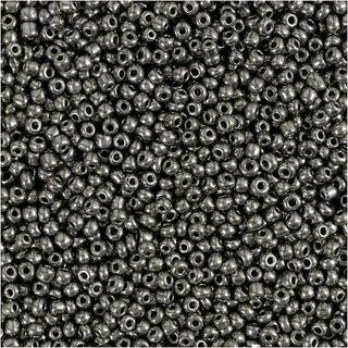 Rocaiperler i Grå Metal - 1,7 mm, 25g