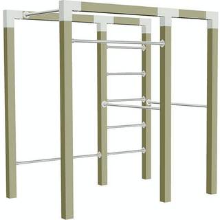 PLUS Outdoor fitness, model 2  med galvaniserede beslag, trykimprægneret/fyr, 220  x  210 cm