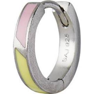 Stine A. Petit Circus Huggie Yellow And Pink Sterling Sølv Ørering