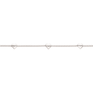 Hjerte Sterling Sølv Armbånd fra Scrouples 611272